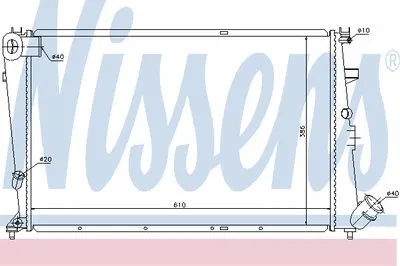 Радиатор, охлаждение двигателя NISSENS купить