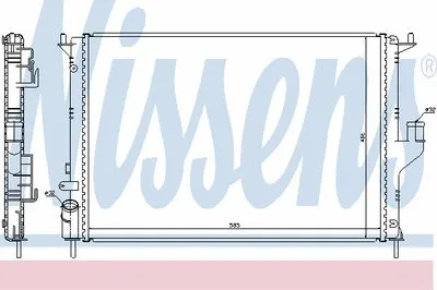 Радиатор, охлаждение двигателя NISSENS купить