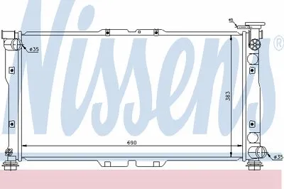 Радиатор, охлаждение двигателя NISSENS купить