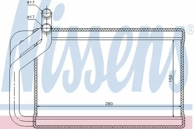 Теплообменник, отопление салона NISSENS купить