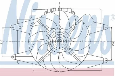 Вентилятор, охлаждение двигателя NISSENS купить