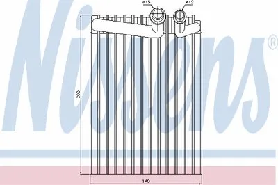 Испаритель, кондиционер NISSENS купить