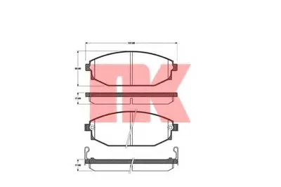 Комплект тормозных колодок, дисковый тормоз NK купить
