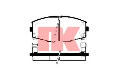 Комплект тормозных колодок, дисковый тормоз NK купить