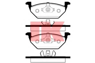 Комплект тормозных колодок, дисковый тормоз NK купить