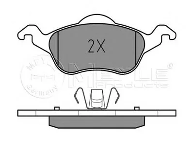 Комплект тормозных колодок, дисковый тормоз MEYLE купить