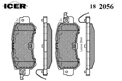 Комплект тормозных колодок, дисковый тормоз ICER купить