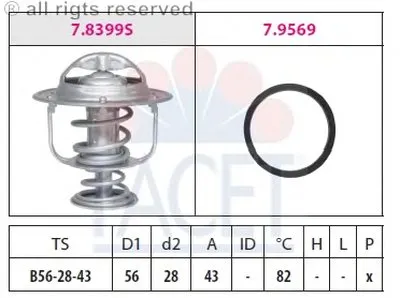 Термостат, охлаждающая жидкость FACET купить