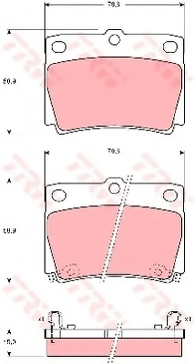 Комплект тормозных колодок, дисковый тормоз COTEC TRW купить