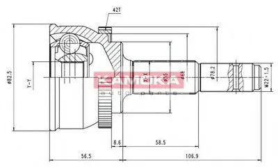 Шарнирный комплект, приводной вал KAMOKA KAMOKA купить
