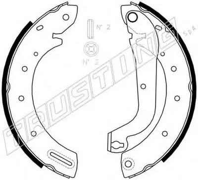 Комплект тормозных колодок TRUSTING купить