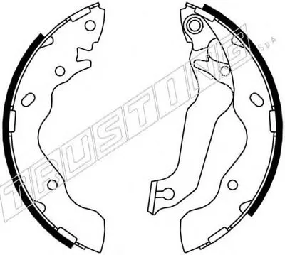 Комплект тормозных колодок REPARATION KIT TRUSTING купить