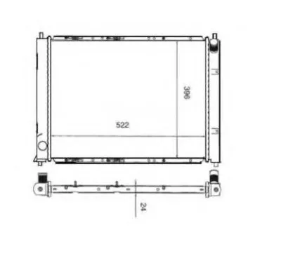 Радиатор, охлаждение двигателя NRF купить