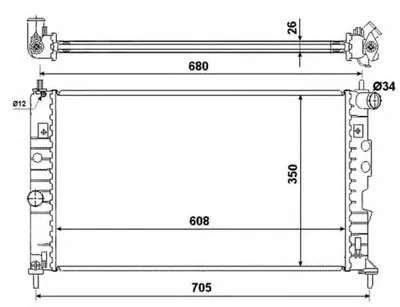 Радиатор, охлаждение двигателя NRF купить