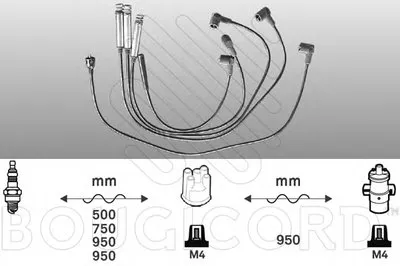 Комплект проводов зажигания BOUGICORD купить