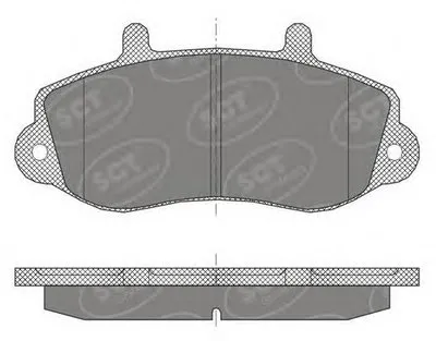 Комплект тормозных колодок, дисковый тормоз SCT Germany купить