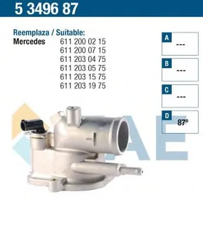Термостат, охлаждающая жидкость FAE купить