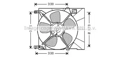 Вентилятор, охлаждение двигателя AVA QUALITY COOLING купить