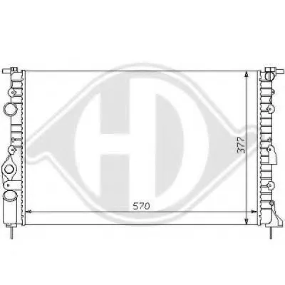 Радиатор, охлаждение двигателя DIEDERICHS купить