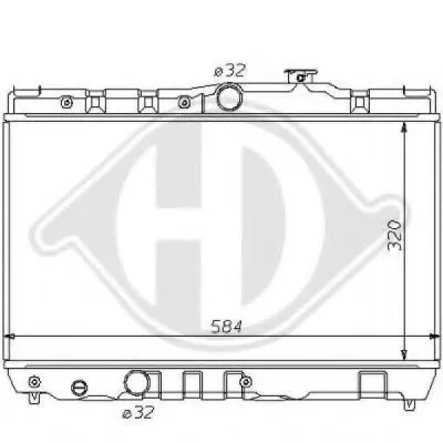 Радиатор, охлаждение двигателя DIEDERICHS купить