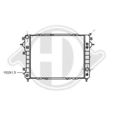 Радиатор, охлаждение двигателя DIEDERICHS купить