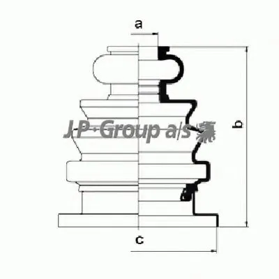 Комплект пылника, приводной вал QH JP GROUP купить