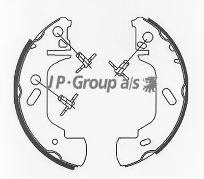 Комплект тормозных колодок QH JP GROUP купить