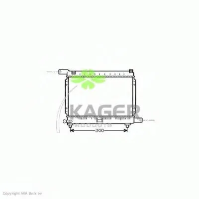 Радиатор, охлаждение двигателя KAGER купить