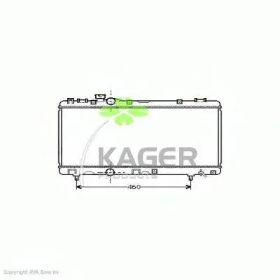Радиатор, охлаждение двигателя KAGER купить