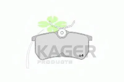 Комплект тормозных колодок, дисковый тормоз KAGER купить