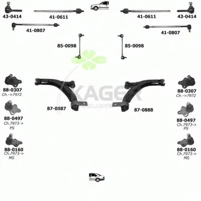 Подвеска колеса KAGER купить