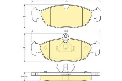 Комплект тормозных колодок, дисковый тормоз GIRLING купить