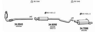 Система выпуска ОГ ASSO купить