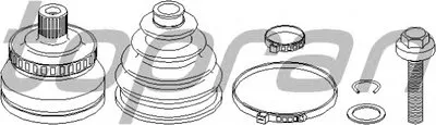 Шарнирный комплект, приводной вал TOPRAN купить