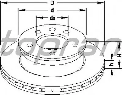 Тормозной диск TOPRAN купить