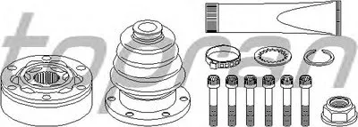 Шарнирный комплект, приводной вал TOPRAN купить