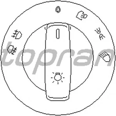 Выключатель, головной свет TOPRAN купить
