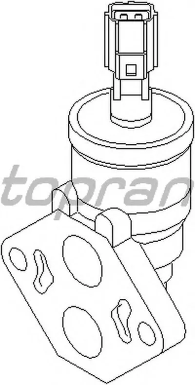 Поворотная заслонка, подвод воздуха TOPRAN купить