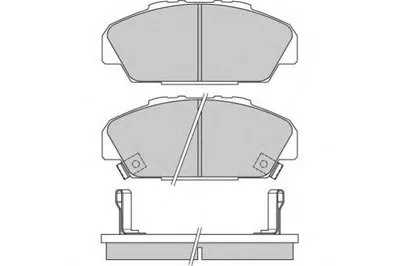 Комплект тормозных колодок, дисковый тормоз E.T.F. купить