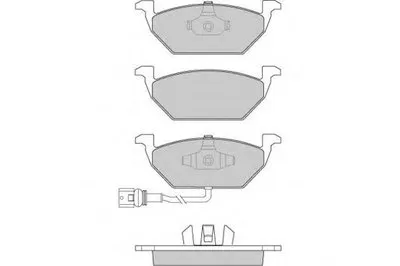 Комплект тормозных колодок, дисковый тормоз E.T.F. купить