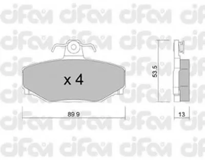 Комплект тормозных колодок, дисковый тормоз CIFAM купить