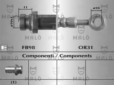 Тормозной шланг MALÒ купить