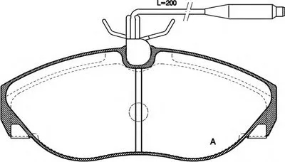 Комплект тормозных колодок, дисковый тормоз ADVANCE OPEN PARTS купить