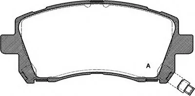 Комплект тормозных колодок, дисковый тормоз ADVANCE OPEN PARTS купить