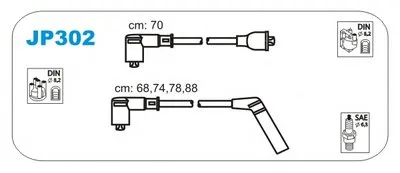 Комплект проводов зажигания JANMOR купить