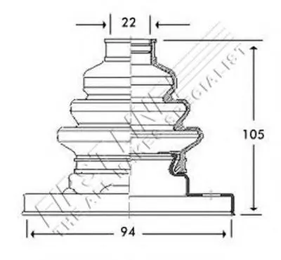 Пыльник, приводной вал FIRST LINE купить