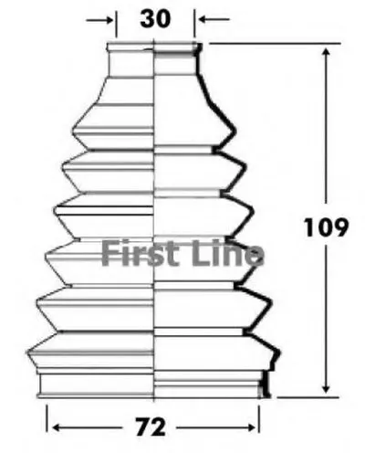 Пыльник, приводной вал FIRST LINE купить