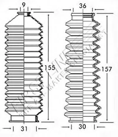 Пыльник, рулевое управление FIRST LINE купить