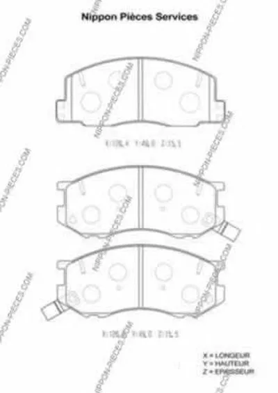 Комплект тормозных колодок, дисковый тормоз NPS купить