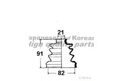 Комплект пылника, приводной вал ASHUKI купить